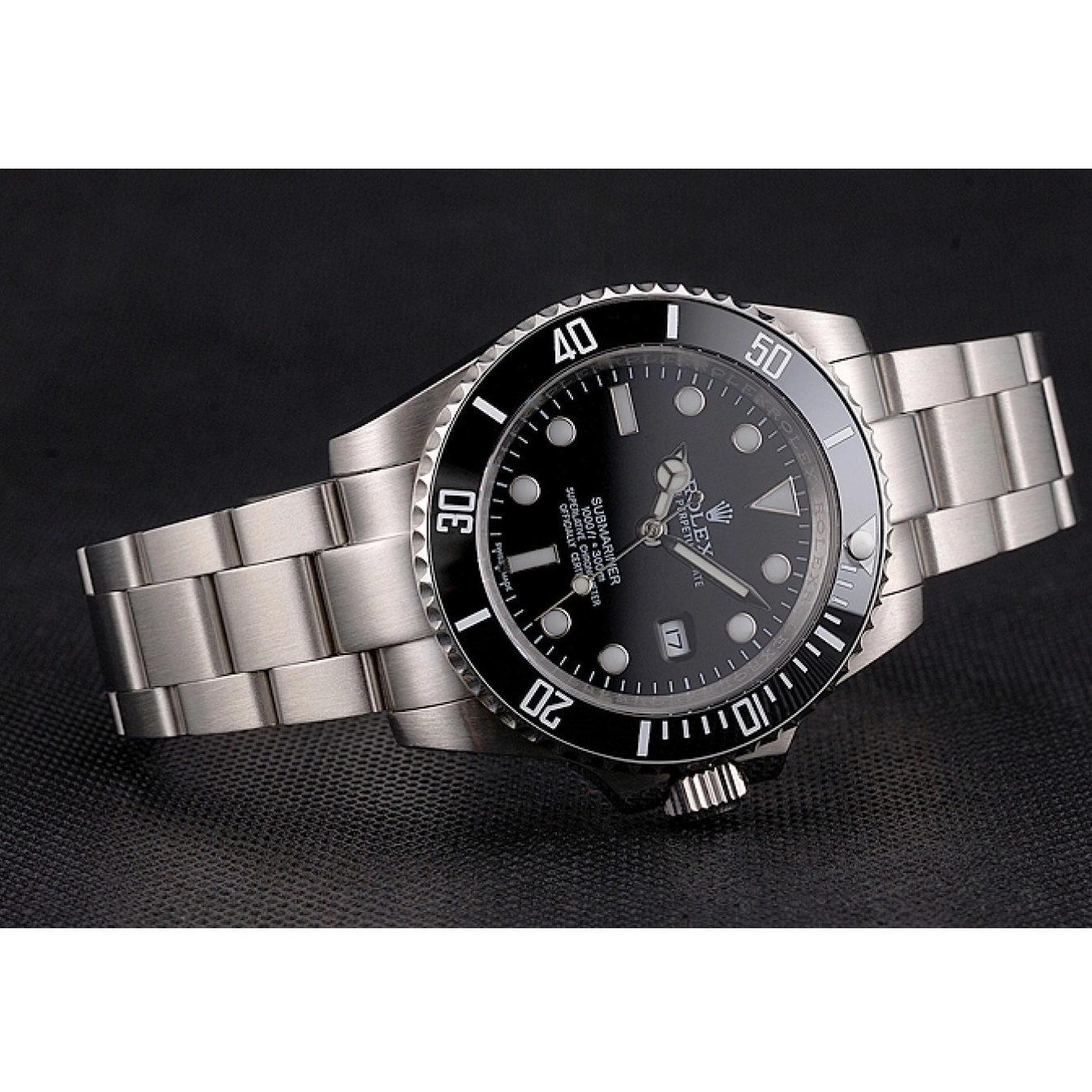 Good Copy Rolex Watches Rolex Dial Swiss Case Date Small Steel Black Bezel And Submariner Stainless And Bracelet 0803